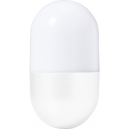 Plastic self-righting desk light, white