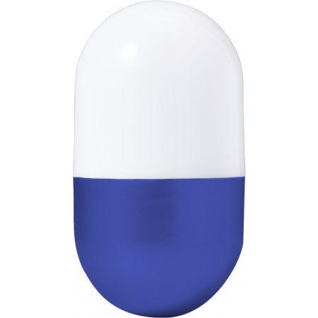 Plastic self-righting desk light, blue