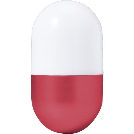 Plastic self-righting desk light, red