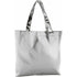 Nonwoven laminated shopping bag., silver