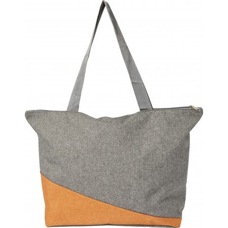 Poly canvas shopping bag, orange