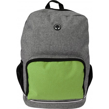 Poly canvas (300D) backpack, lime