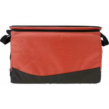 Polyester cooler bag, red