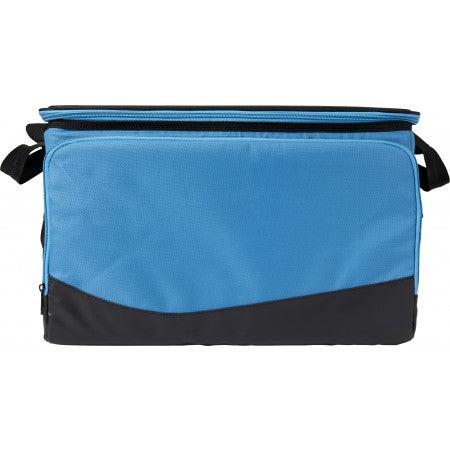Polyester cooler bag, cobalt blue