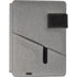 Polyester document folder (A5) with integrated 4000mAh power bank., grey
