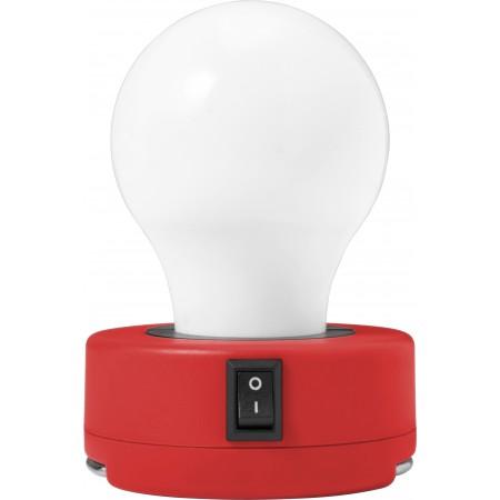 ABS Bulb light with on/off-switch, red - BRANIO