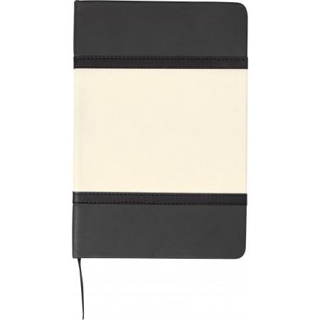 A5 Soft feel notebook with PU cover, grey - BRANIO