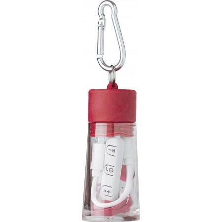 ABS earphones, red - BRANIO