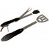 Multifunctional stainless steel BBQ tool., black