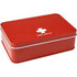 15 Piece first-aid kit in a metal tin, red - BRANIO