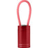 Aluminium torch with 6 LED bulbs, red