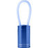 Aluminium torch with 6 LED bulbs, cobalt blue