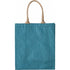 Polyester carry/shopping bag, cobalt blue