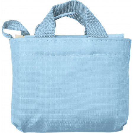 Foldable carry/shopping bag, light blue