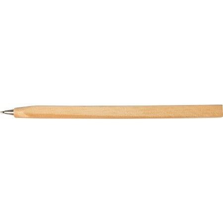 Wooden carpenter's ballpoint pen., brown