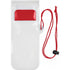 Plastic water-resistant protective pouch for mobile devices, red