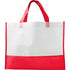Nonwoven carry/shopping bag, red