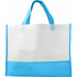 Nonwoven carry/shopping bag, light blue