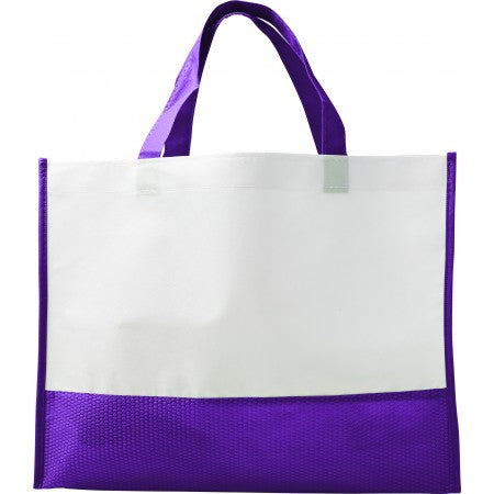 Nonwoven carry/shopping bag, purple