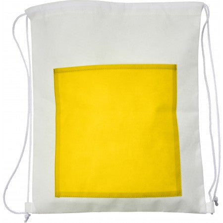 Nonwoven (80gr) backpack, yellow