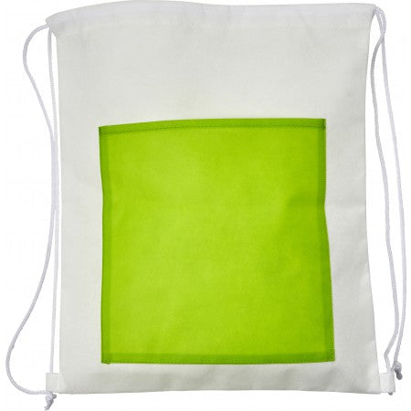 Nonwoven (80gr) backpack, lime