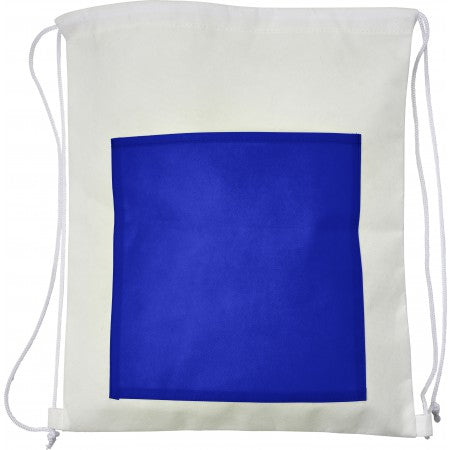 Nonwoven (80gr) backpack, cobalt blue