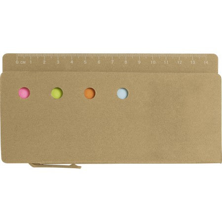 Cardboard holder with ruler (13cm), brown