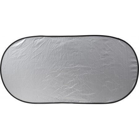 Set of two polyester sun screens, silver
