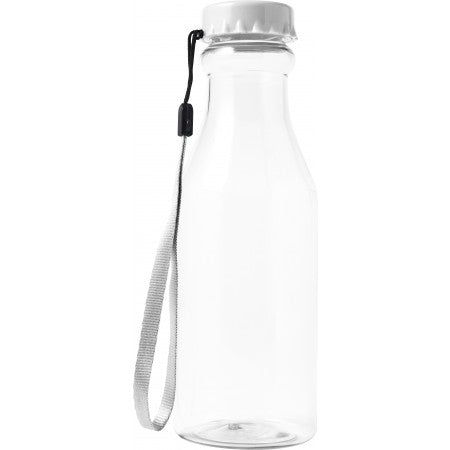 Plastic water bottle (500ml), white