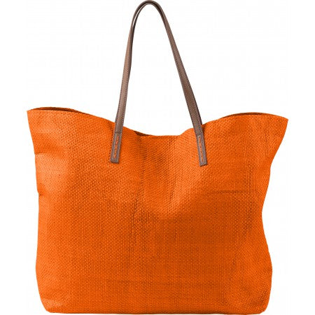 Paper beach bag, orange