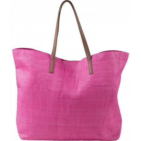 Paper beach bag, pink