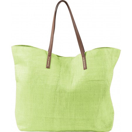 Paper beach bag, lime