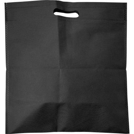 Nonwoven carry/document bag, black