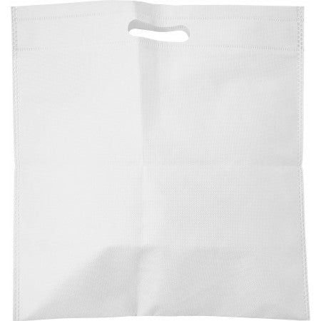 Nonwoven carry/document bag, white