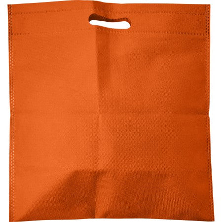 Nonwoven carry/document bag, orange