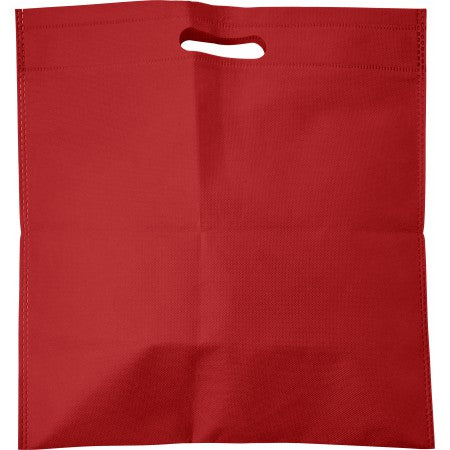 Nonwoven carry/document bag, red