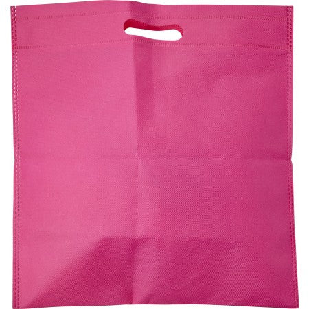 Nonwoven carry/document bag, pink