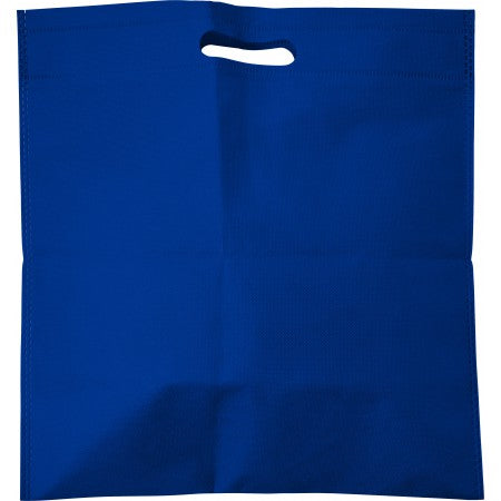 Nonwoven carry/document bag, cobalt blue