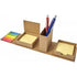 Cardboard cube desk organizer., brown