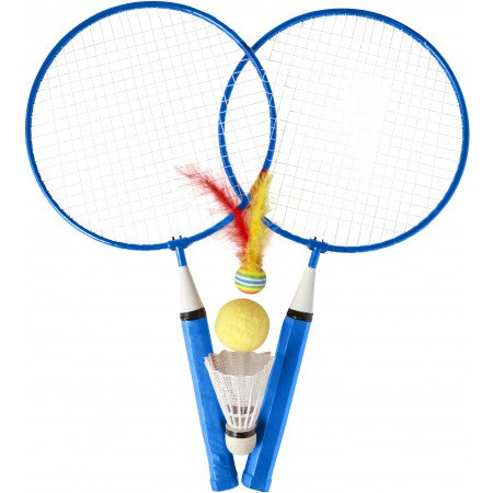 Iron badminton set, cobalt blue