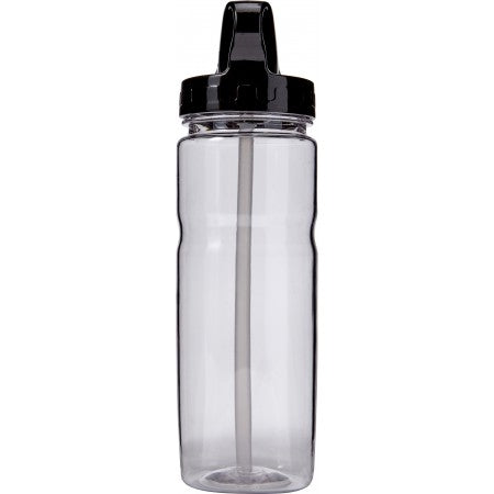 Transparent water bottle (550ml), black