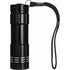 Aluminium torch with nine LED bulbs, black