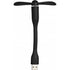 PVC USB fan, black