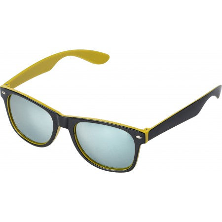 Plastic sunglasses with UV400 protection, yellow
