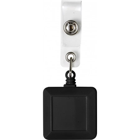Plastic name card/name badge holder, black