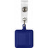 Plastic name card/name badge holder, blue