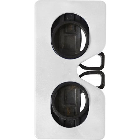 Foldable plastic virtual reality glasses, white