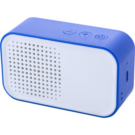 Plastic speaker featuring wireless technology, cobalt blue