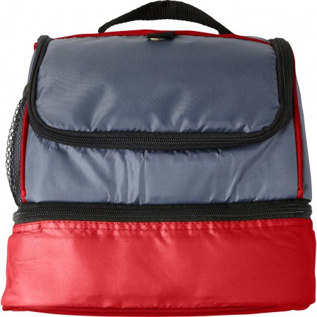 Polyester (210D) cooler bag, red