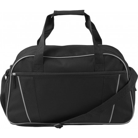 Polyester (600D) sports/travel bag, black